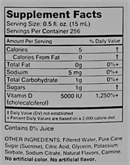 Front-of-fridge display of 1 gallon bottle for daily energy support