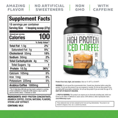 High Protein Iced Coffee chocolate pack for portable servings