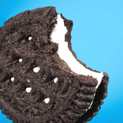 HighKey Keto Sandwich Cookies cross-section reveals creamy filling.