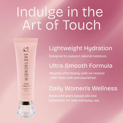 HIGHONLOVE water-based gel texture provides lightweight hydration with no stickiness.