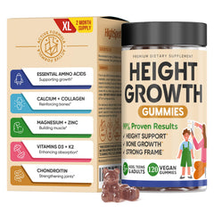 HighSpot Height Growth bottle pouring gummies for easy daily intake