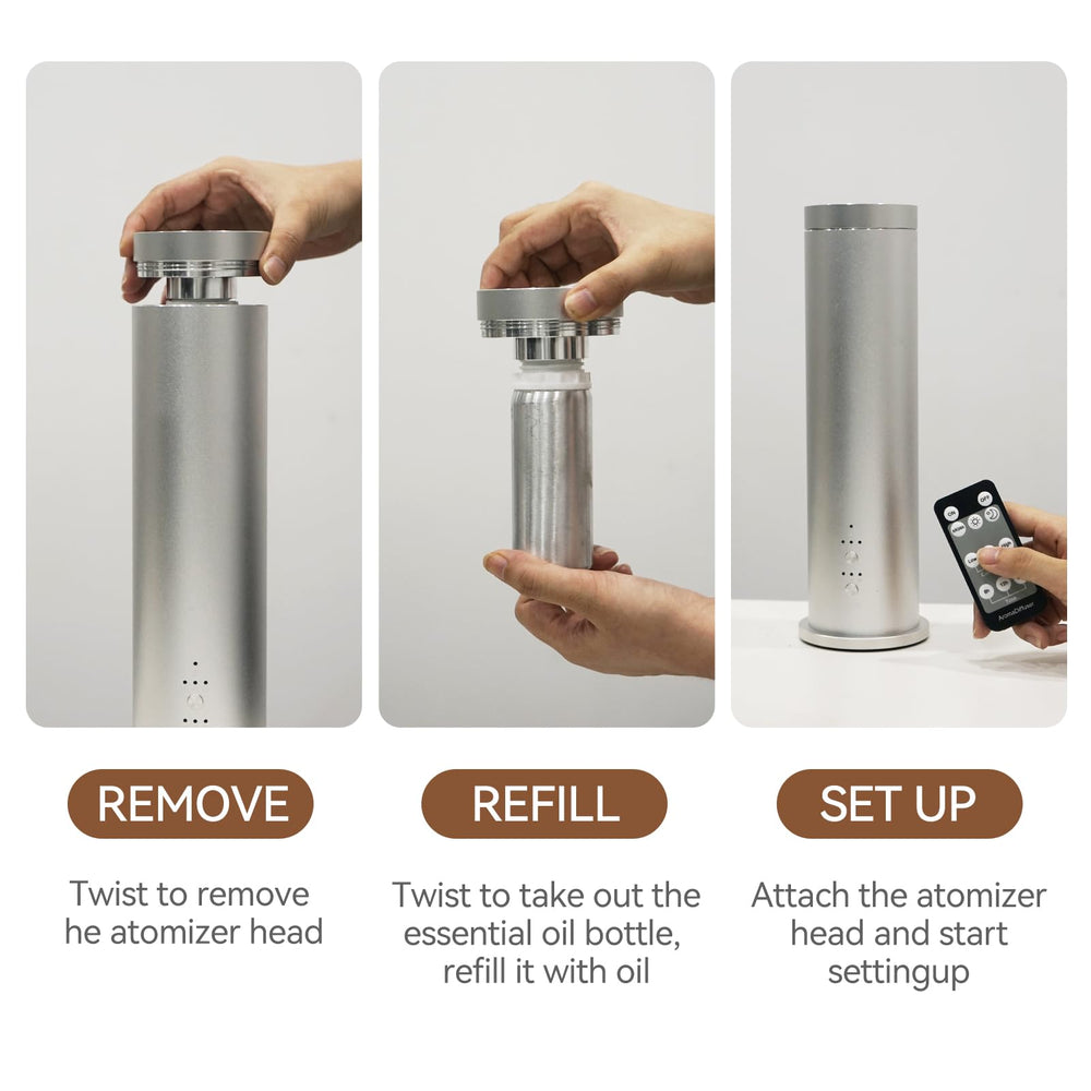 Hijoc oil diffuser wired plug ensures steady operation.
