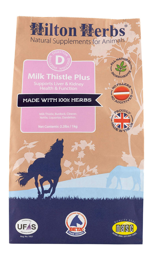 Hilton Herbs Milk Thistle Plus bottle front for daily wellness