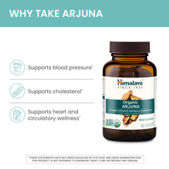 Himalaya Arjuna pill close-up of a 700 mg caplet.