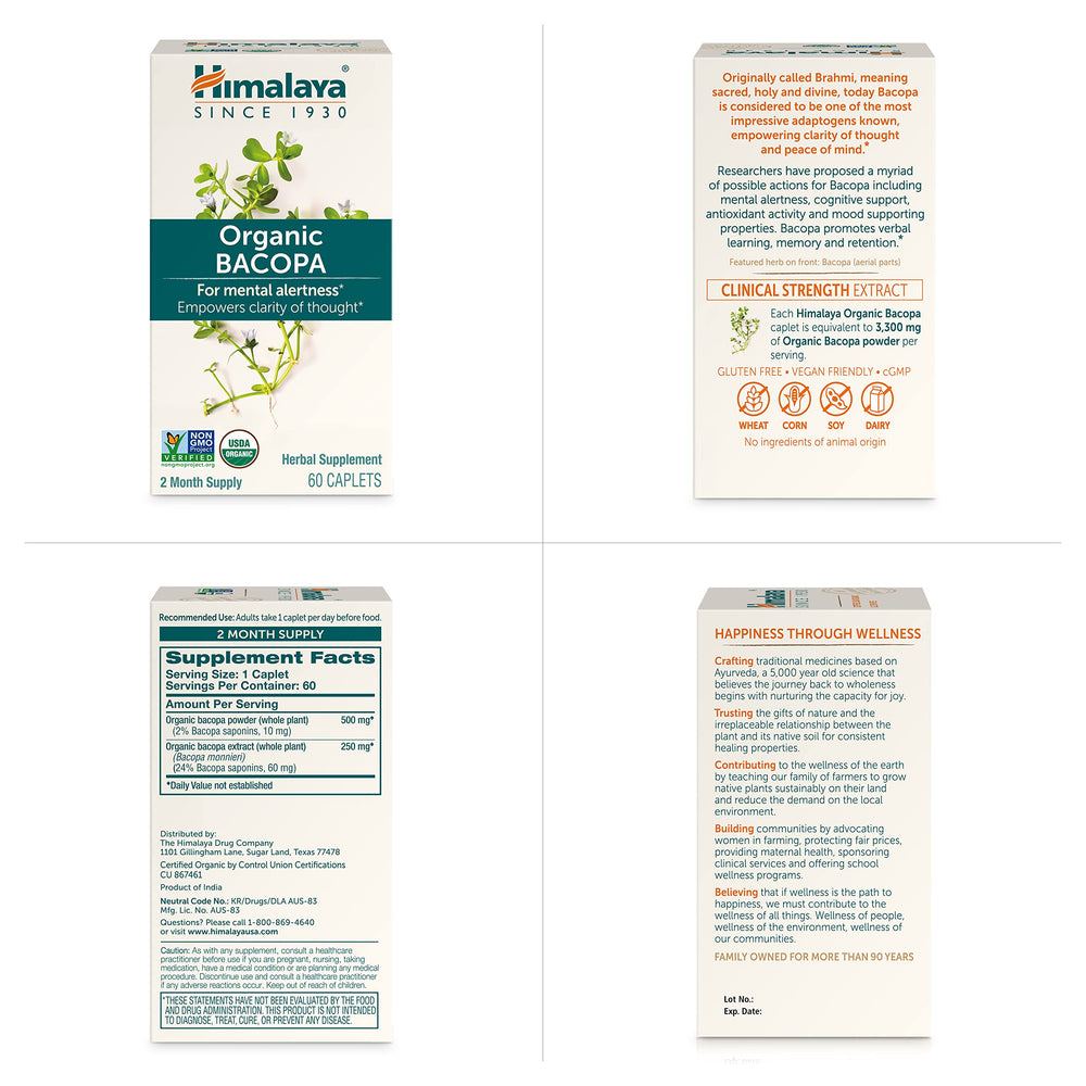 Himalaya Bacopa Monnieri plant leaves connect to herbal origins.