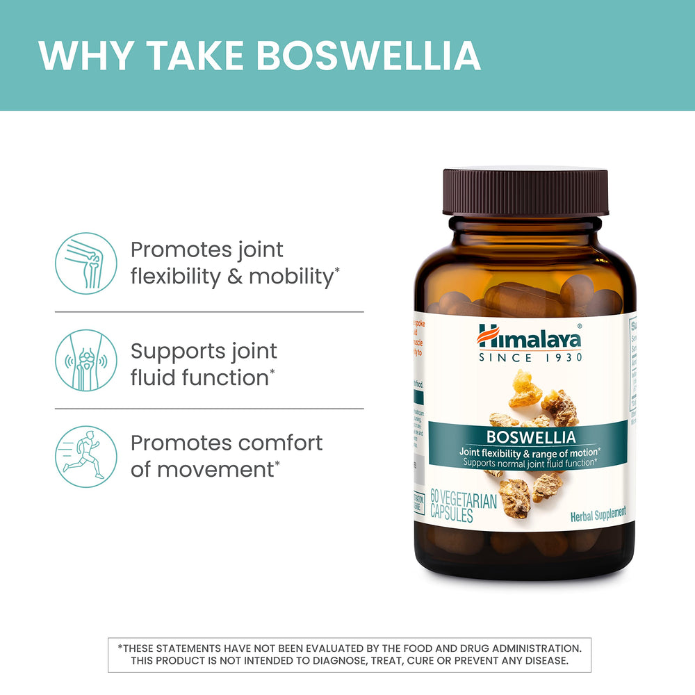 Himalaya Boswellia packaging box displaying quality and safety
