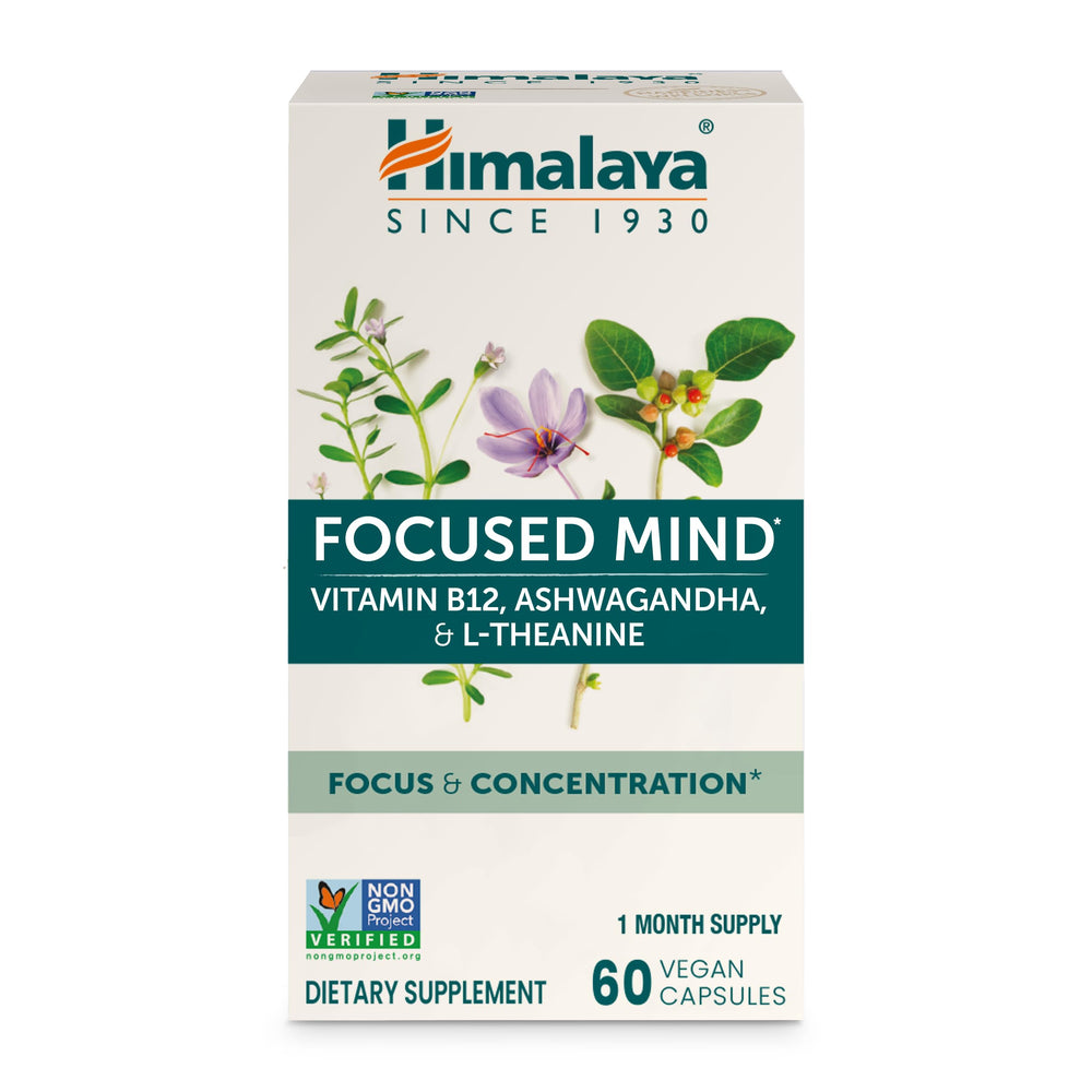 Himalaya Focused Mind bottle pour supports steady attention for daily use.