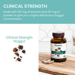 Himalaya Guggul standardized extract emphasizes consistent strength for routine use