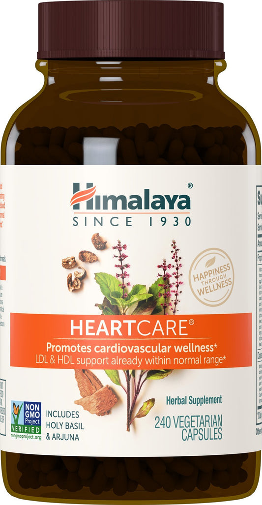 Himalaya HeartCare bottle with capsules for daily cardiovascular wellness