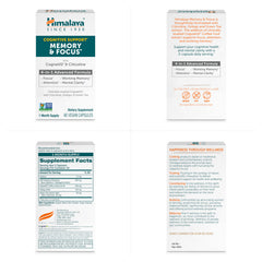 Clinical ingredients in Himalaya Memory & Focus highlighted for daily use
