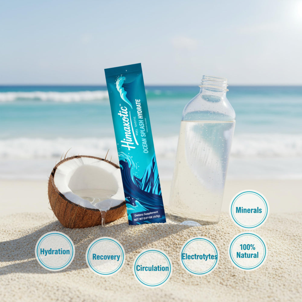 Carry-on traveler with Ocean Splash for easy hydration on travel.