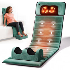 Himouta full-body massage mat with heat in use for cozy relief.