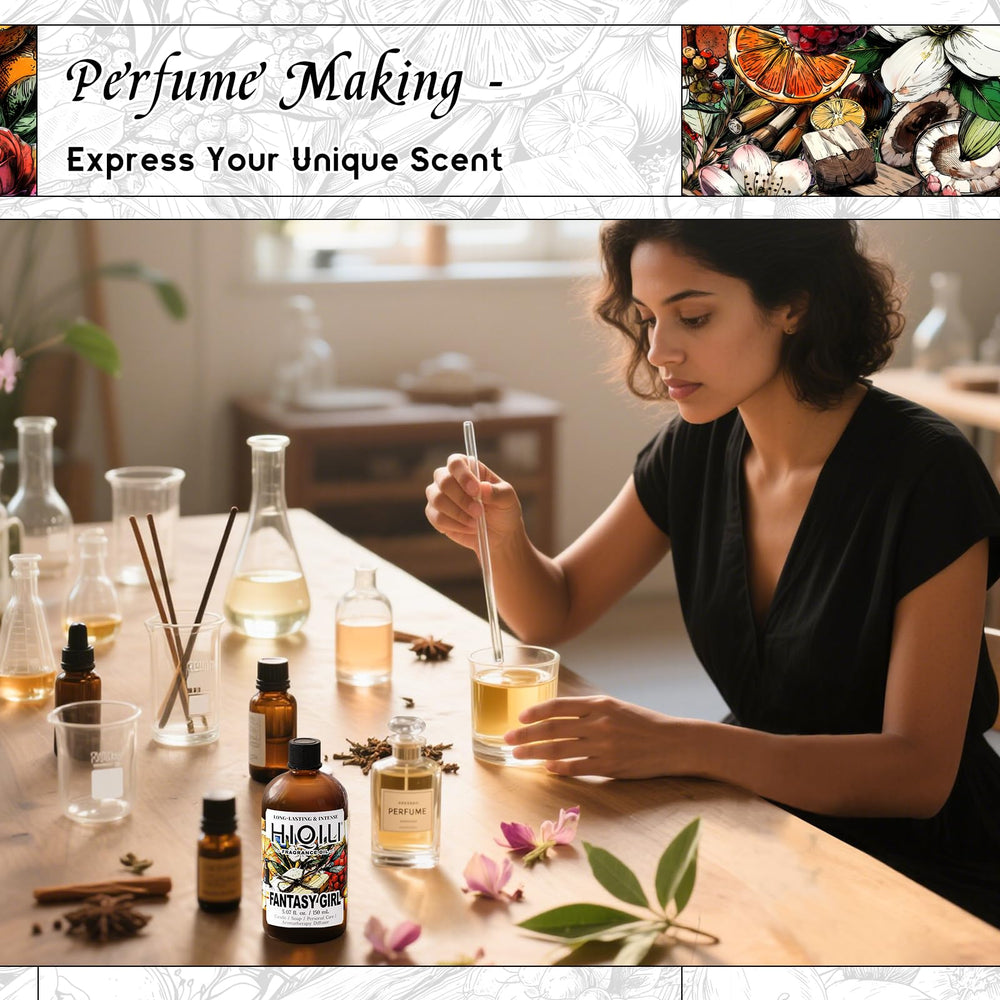 HIQILI Fantasy Girl fragrance oil for candles and diffusers.