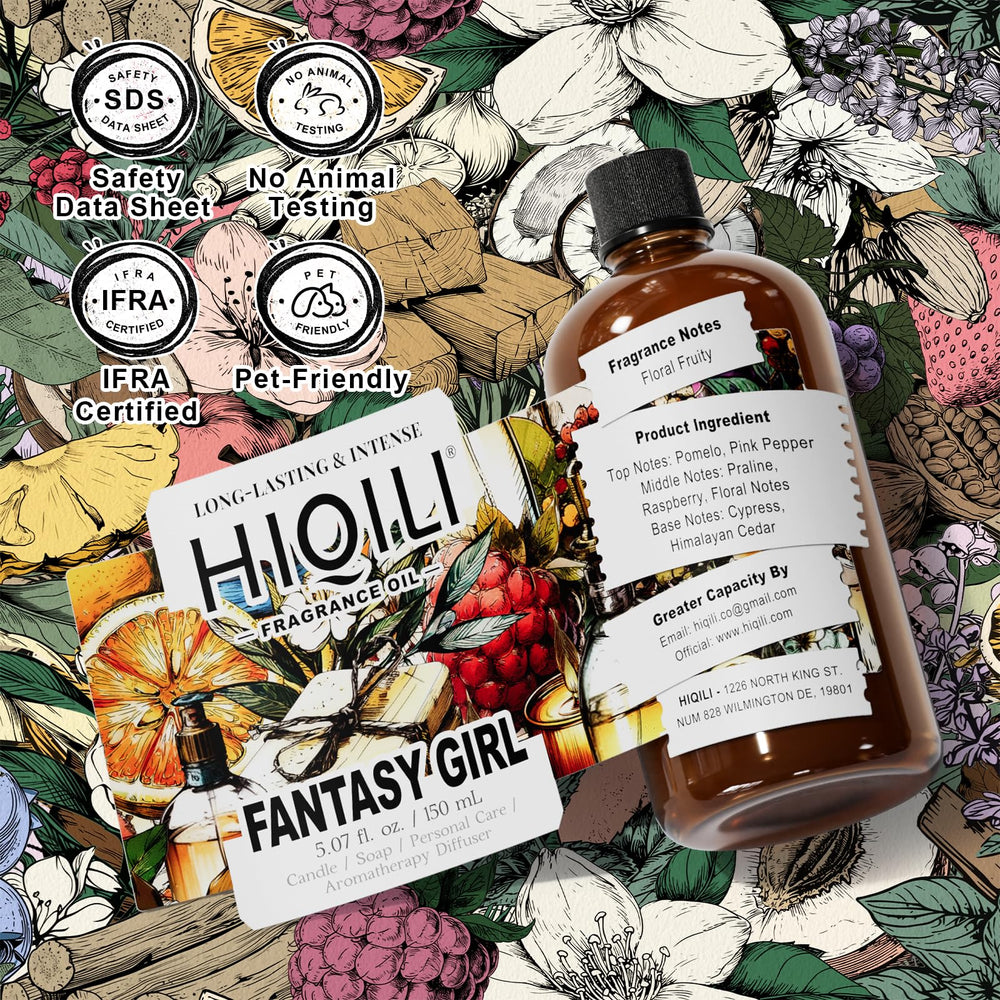 Easy-to-use HIQILI fragrance oil with graduated dropper.