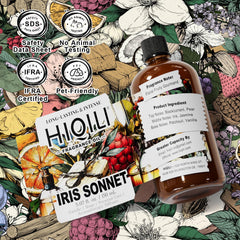 Diffuser setup with HIQILI Iris Sonnet for in-car scent enhancement.
