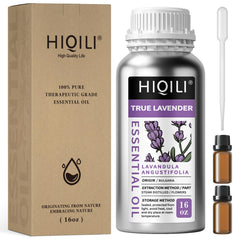 HIQILI lavender oil 16oz bottle for aromatherapy and DIY skincare