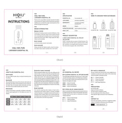 HIQILI lavender oil packaging shows travel-friendly bottles