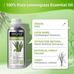 Hiqili lemongrass citrus scent close-up highlighting zest and greenery