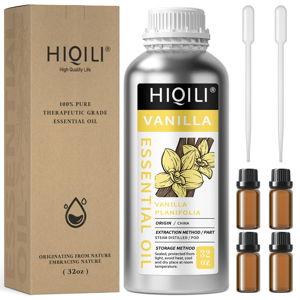 HIQILI vanilla essential oil bottle for pure aroma and DIY blends