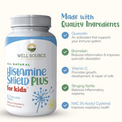 Histamine Shield Plus chewables on table ready for daily routine.