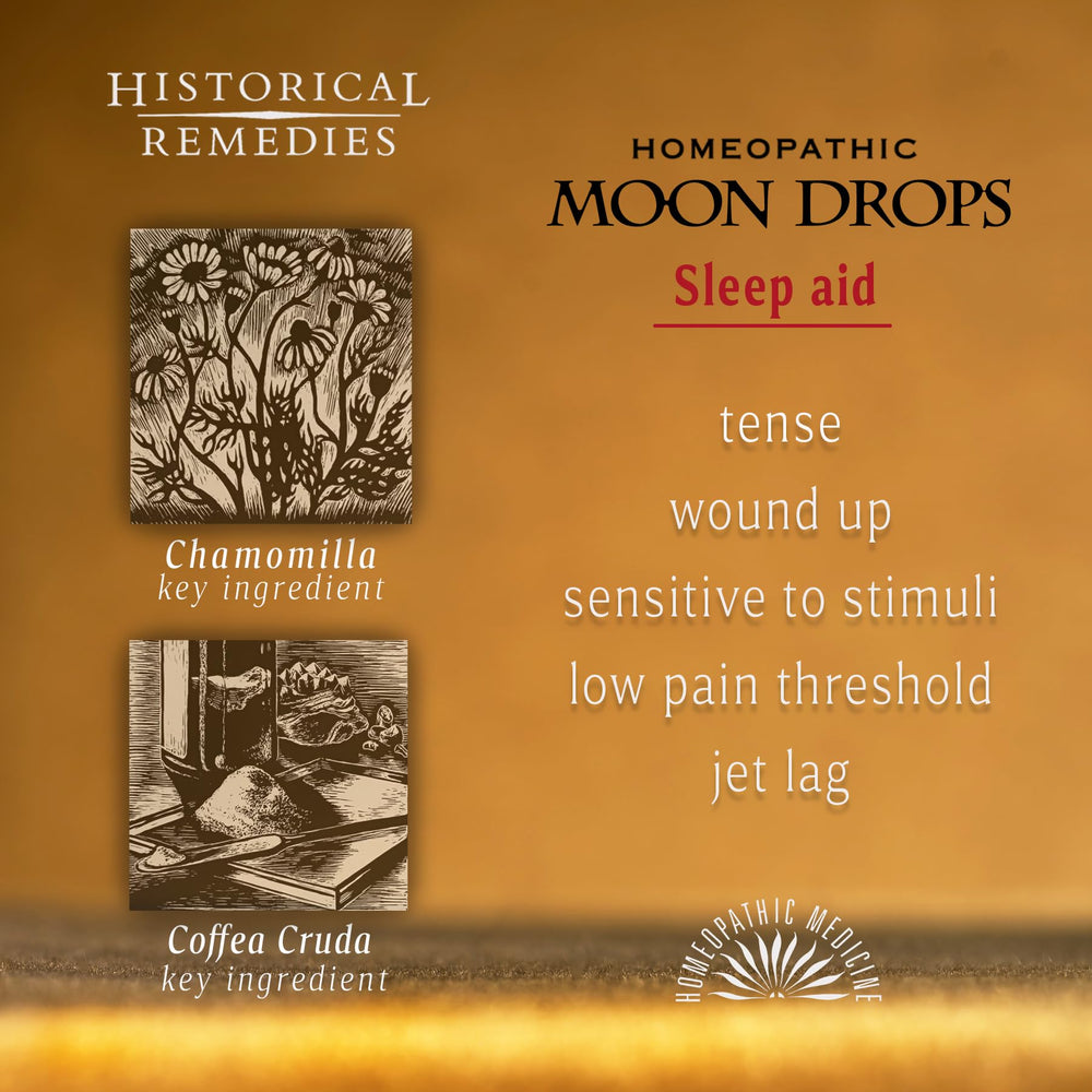 Moon Drops vanilla twist evokes soothing aroma from Historical Remedies.
