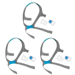 HITISPACE AirFit F20 headgear front view, 3-pack replacement for quick changes