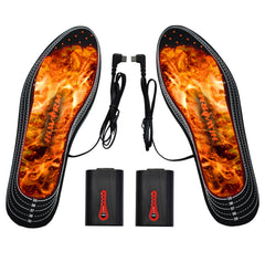 HIWARM heated insoles with full heat zone from toes to heel for consistent warmth.