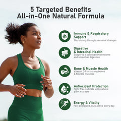 HiWell immune support formula in a compact bottle for on-the-go.