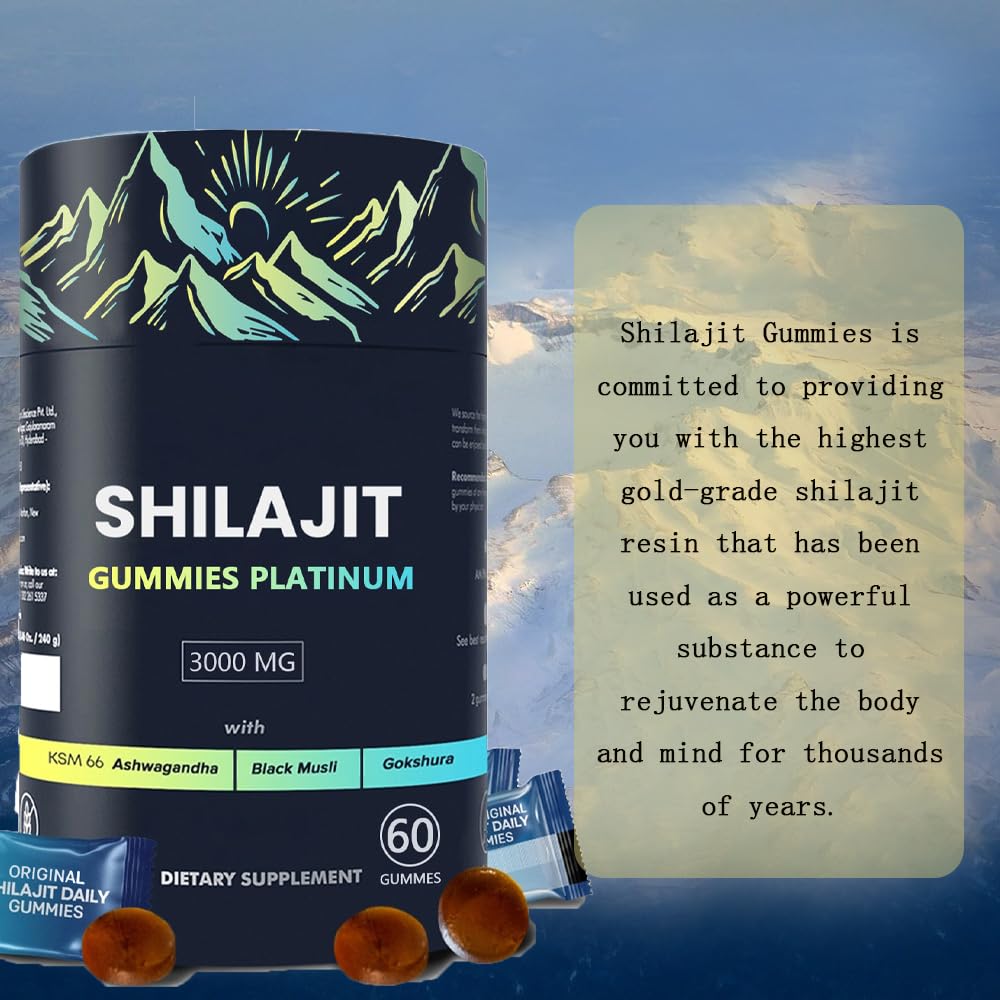 HLONNS Shilajit Gummy individually wrapped for clean portability