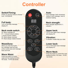 hlthsky back massager heat with red light therapy for warmth