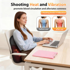 HLTHSKY heat zones demonstrated on neck and back areas.