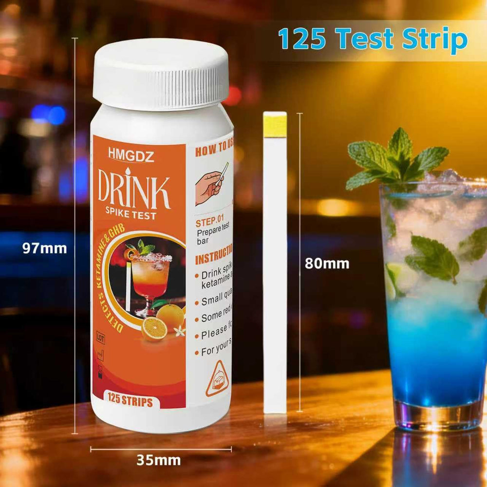 HMGDZ Spiked Drink Test Strips work with wine, beer, cocktails and more