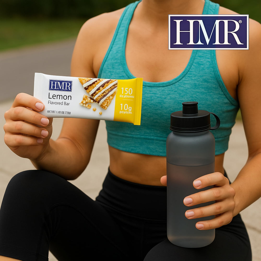 HMR Lemon Protein Bar ingredients list highlights simple, recognizable components.