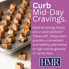 HMR Bars with toppings drizzle, premium flavor option.