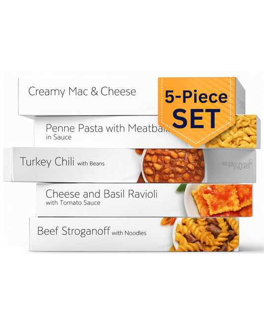 HMR Entrees Mac and Cheese pack ready in minutes for quick dinner.