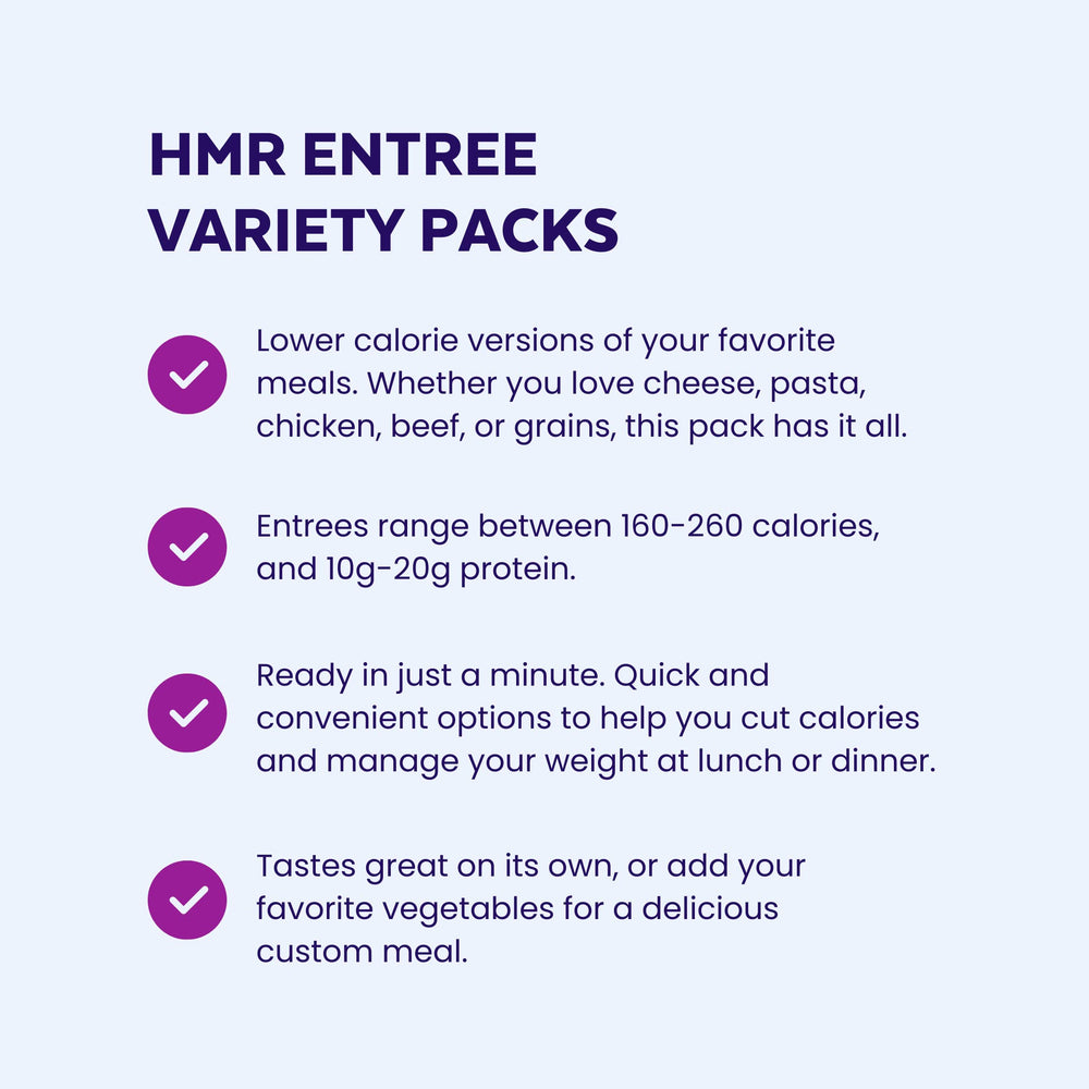 HMR Entrees Penne Pasta pack offers comforting flavor quickly.
