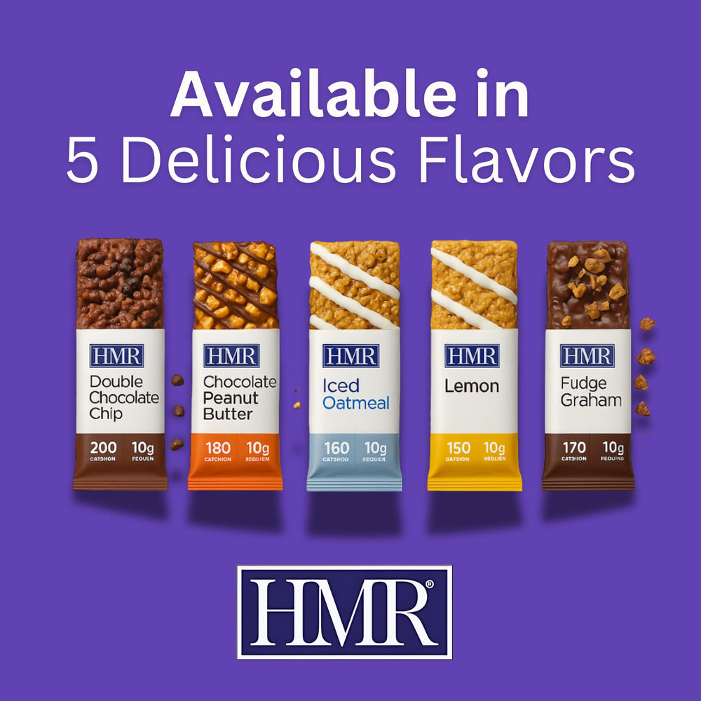 HMR Fudge Graham Protein Bar multi-pack shot emphasizes bulk convenience