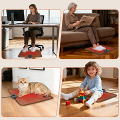 Hodeamy compact and lightweight mat is easy to store and wipe clean.