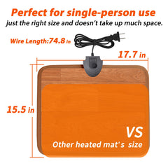 Hodeamy 55W, 110V design lowers energy use while delivering steady warmth.