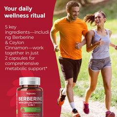 HojaSana Berberine with cinnamon highlights the spice-infused formula.