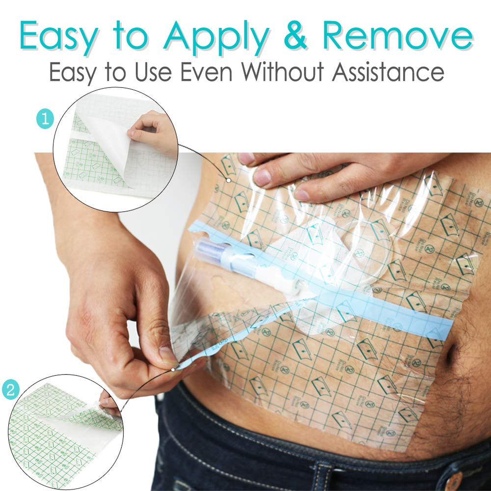Hola Health G-tube shield keeps the site clean while you wash