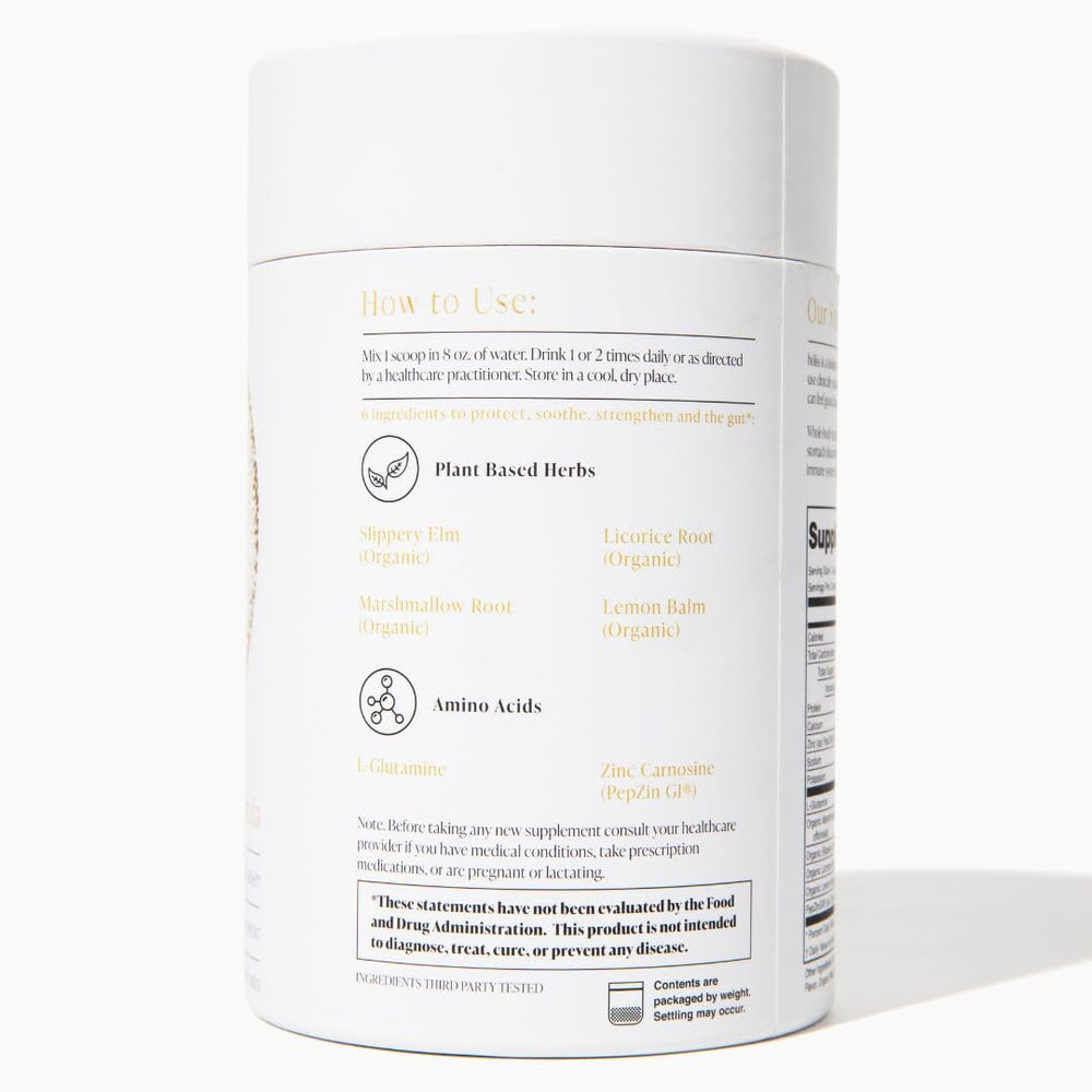 HOLISS transparent labels reassure gluten-free and non-GMO ingredient sourcing.