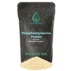 Holistic Bin phosphatidylserine powder bottle for focus support
