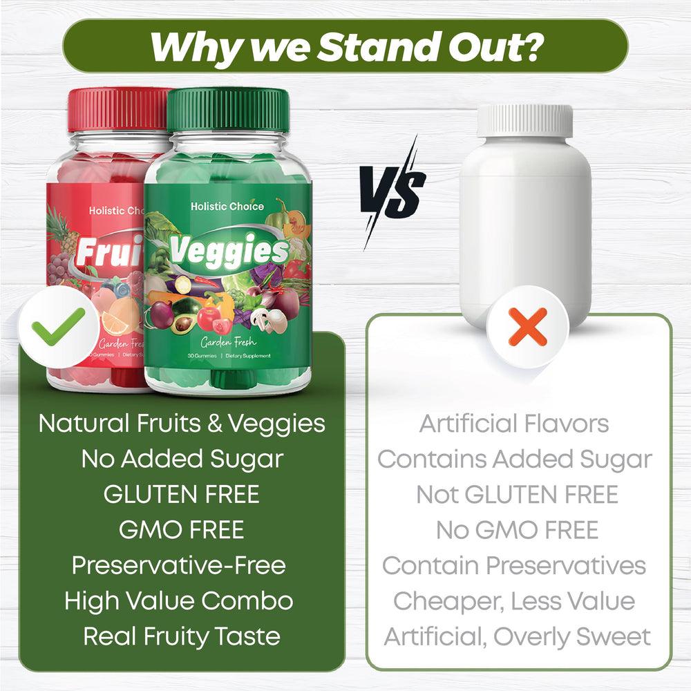 Holistic Choice Made in USA label on gummies signals quality and care