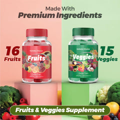 Holistic Choice Veggies Gummies close-up highlighting garden flavors for a healthy routine