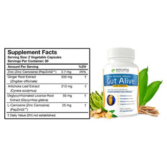 Gut Alive bottle being poured to illustrate easy daily use