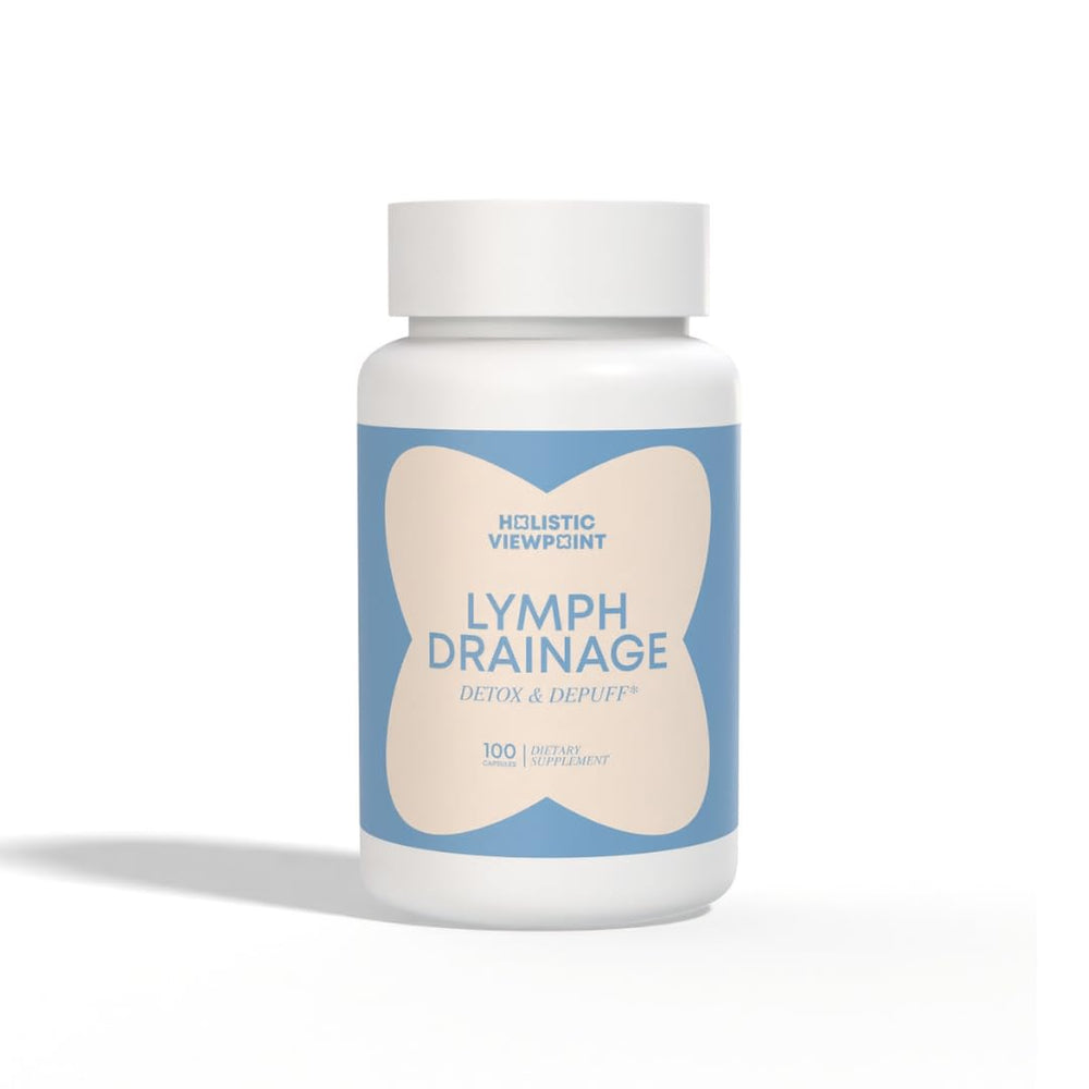 Holistic Viewpoint Lymph Drainage bottle showing detox-support formula for daily wellness