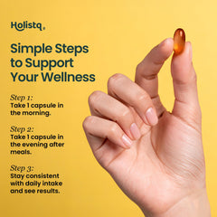 HOLISTQ hair-skin-nails nourishment visual highlights hydration and shine benefits