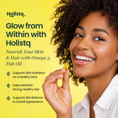 HOLISTQ omega-3-6-9 softgels provide balanced daily fats.