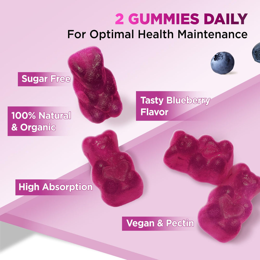 Nighttime routine image showing HOLLEGEND cortisol gummies for calm and sleep readiness.